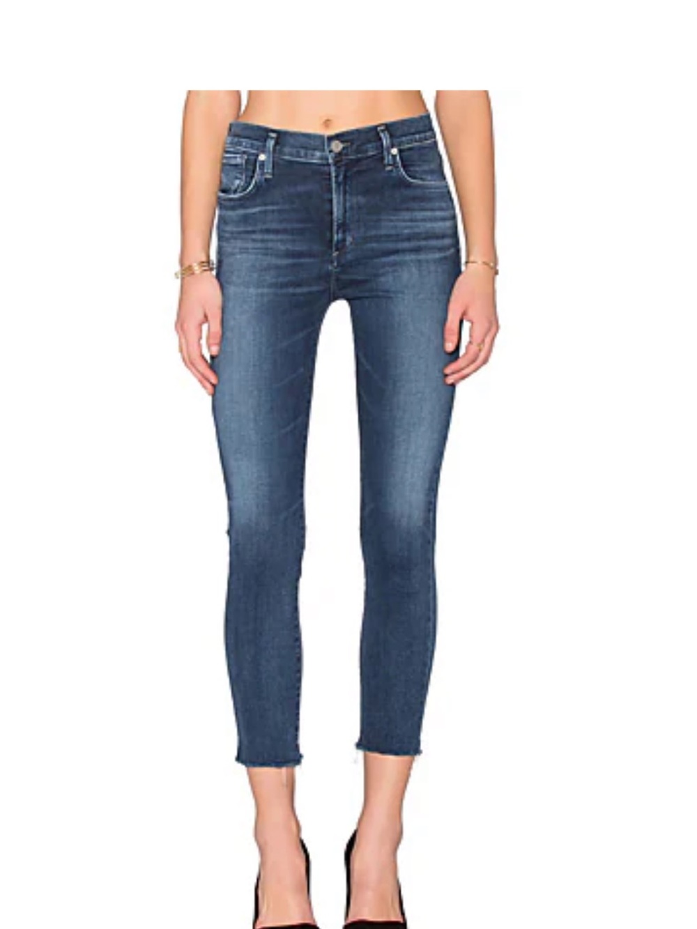 AGOLDE Sophie High Rise Crop Skinny in Claremont Sz 25